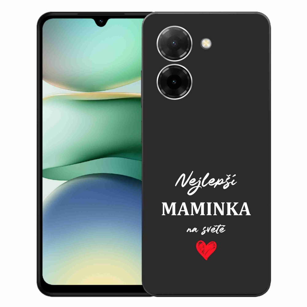 Gelový kryt mmCase na Xiaomi Redmi A5 (171.7x77.8x8.3mm) - nejlepší maminka 1 černé pozadí