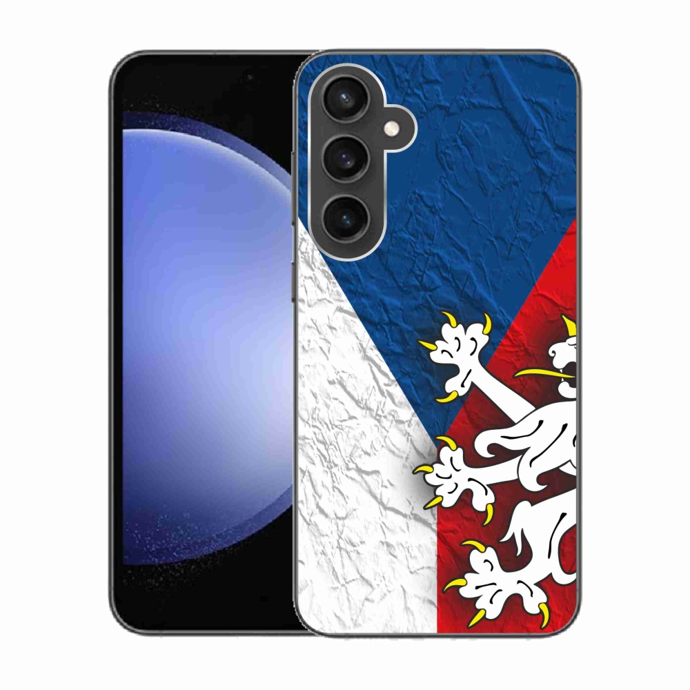Gelový kryt mmCase na Samsung Galaxy S23 FE - česká vlajka 1