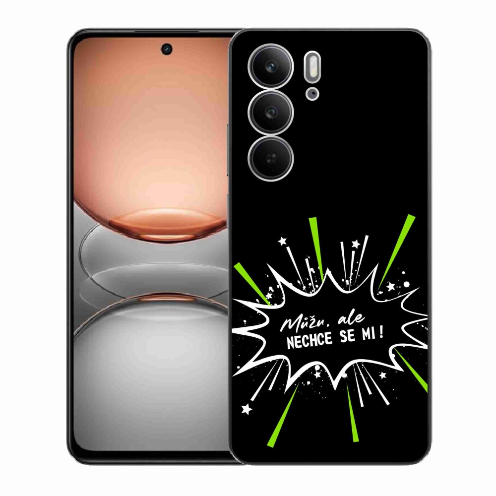 Gelový kryt mmCase na Realme C75 - vtipný text 11 černé pozadí
