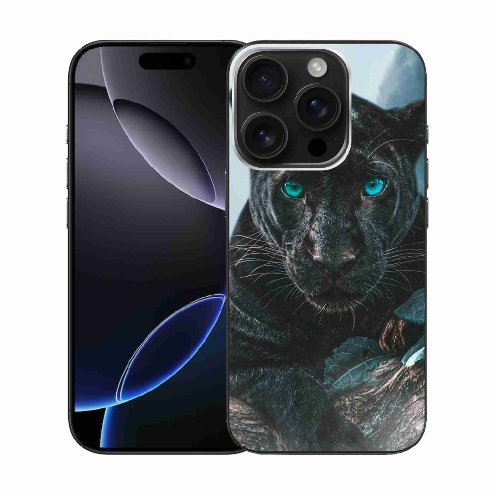 Gelový kryt mmCase na iPhone 16 Pro - černý panter