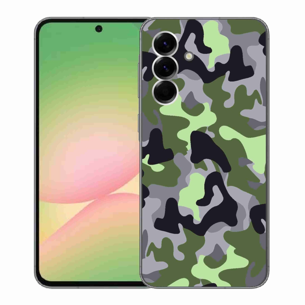 Gelový kryt mmCase na Samsung Galaxy A56 5G - maskáčový vzor 7