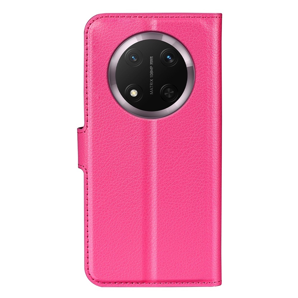Litchi knížkové pouzdro na Honor Magic 7 Lite 5G - rose