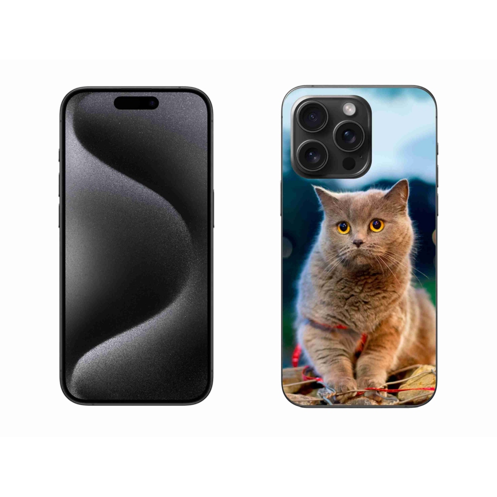 Gelový kryt mmCase na iPhone 15 Pro Max - britská modrá 2