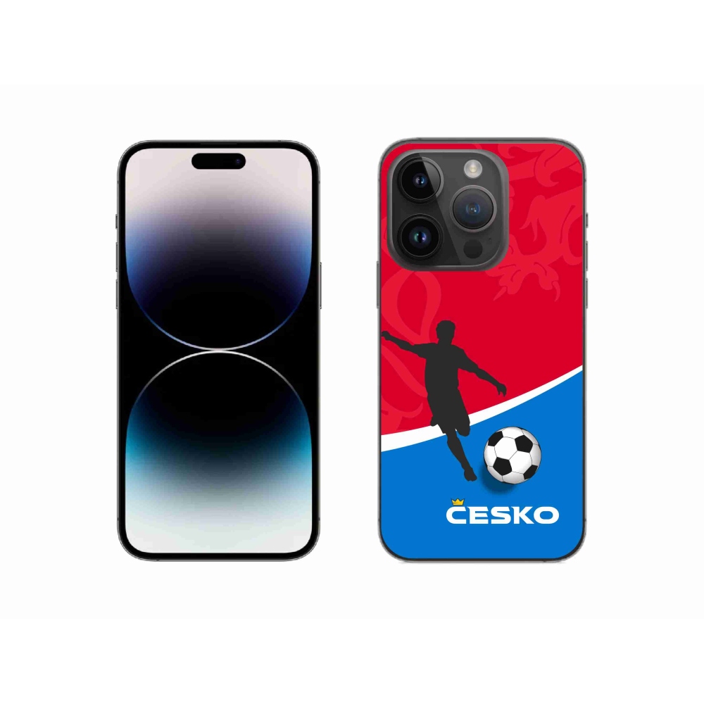 Gelový kryt mmCase na iPhone 14 Pro 6.1 - fotbal Česko