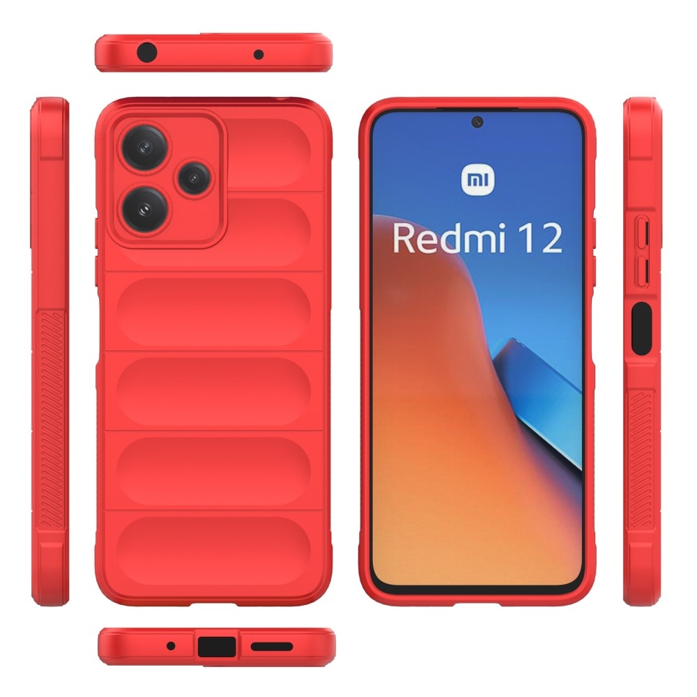 Rugg odolný gelový obal na Xiaomi Redmi 12 5G - červený