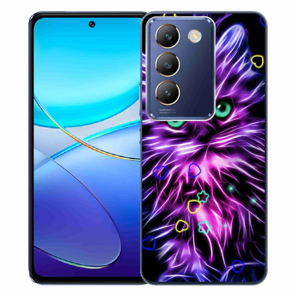 Gelový kryt mmCase na Vivo V40 SE 4G/5G - abstraktní kočka
