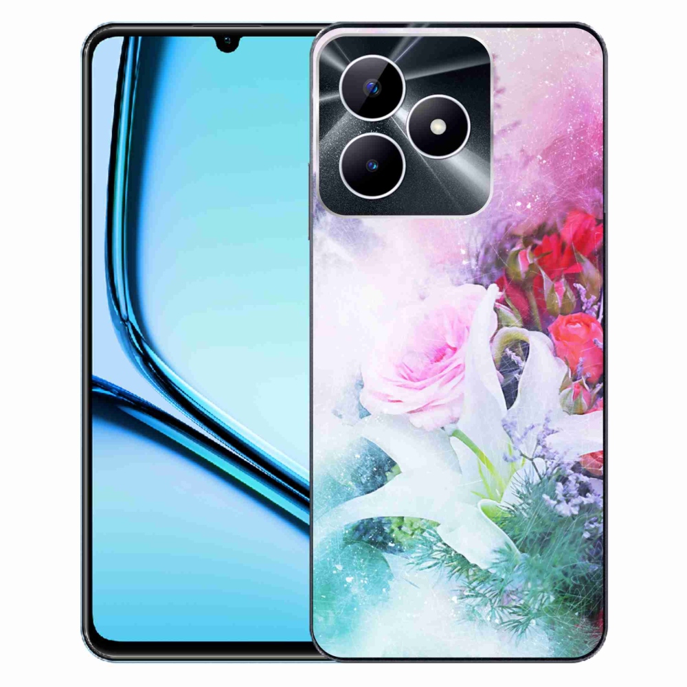 Gelový kryt mmCase na Realme Note 50 - květiny 4