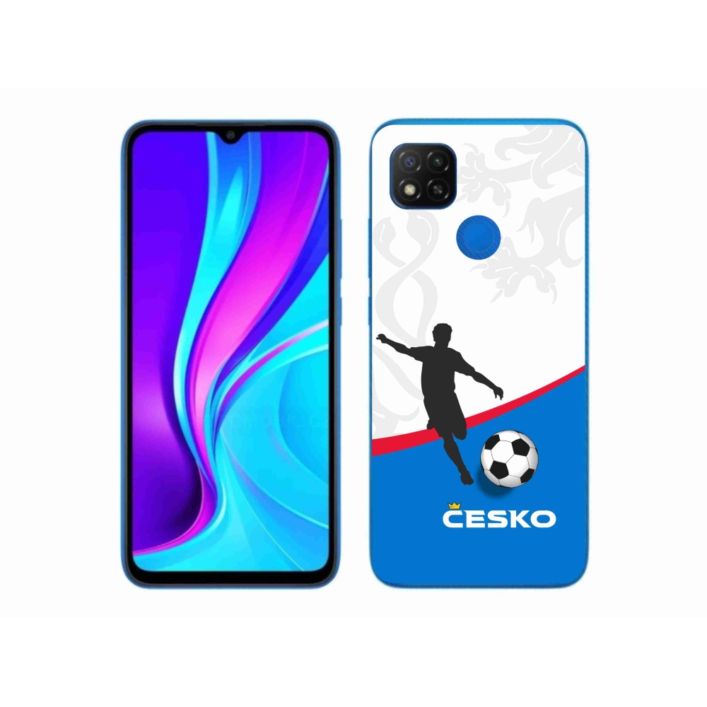 Gelový kryt mmCase na Xiaomi Redmi 9C - fotbal Česko 1