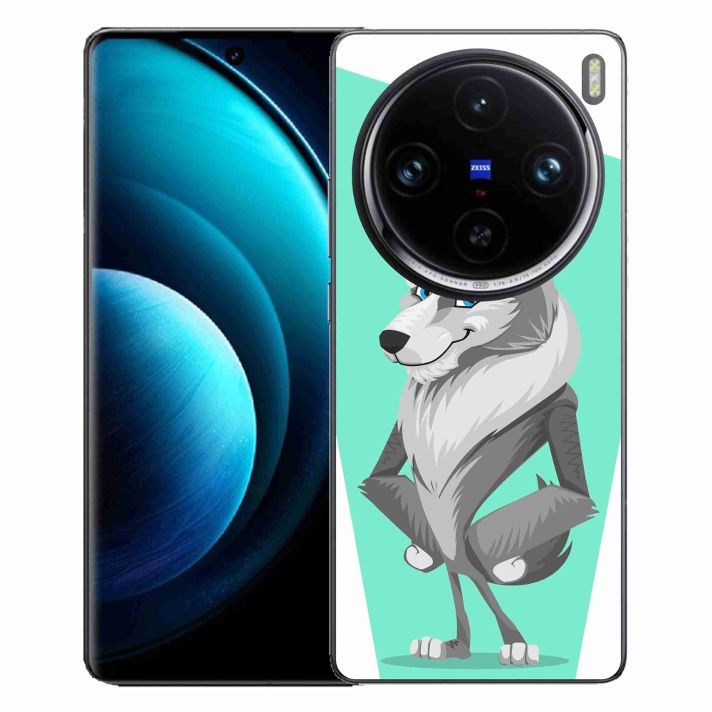 Gelový kryt mmCase na Vivo X100 Pro 5G - kreslený vlk