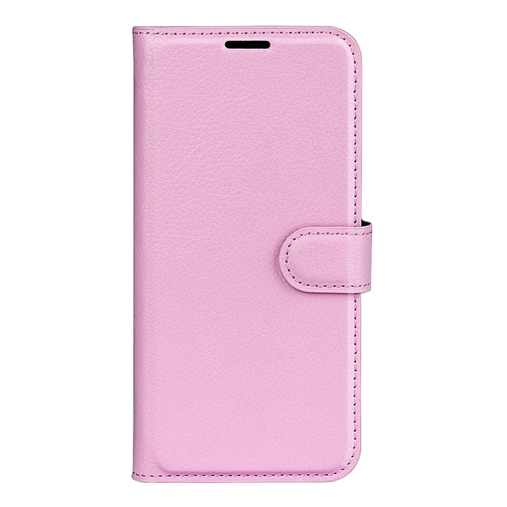 Litchi knížkové pouzdro na Xiaomi Redmi Note 14S - růžové