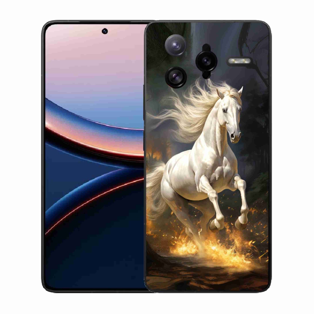 Gelový kryt mmCase na Xiaomi Poco F7 Ultra - bílý kůň 2
