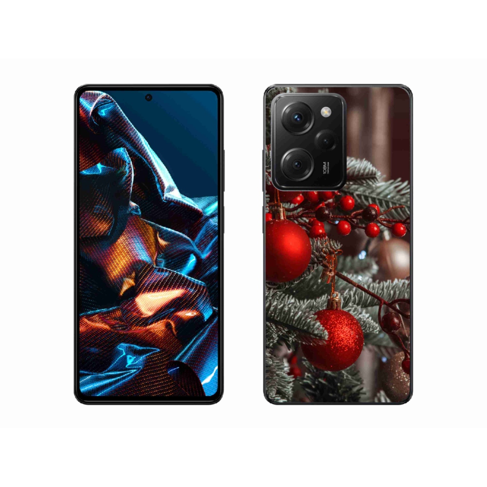 Gelový kryt mmCase na Xiaomi Poco X5 Pro 5G - vánoční ozdoby 2