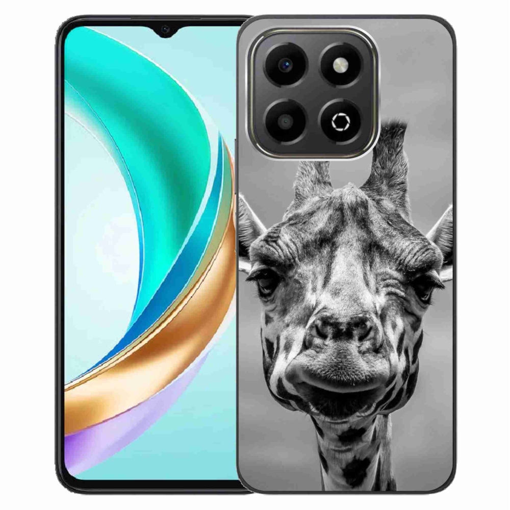 Gelový kryt mmCase na Honor X6b - černobílá žirafa