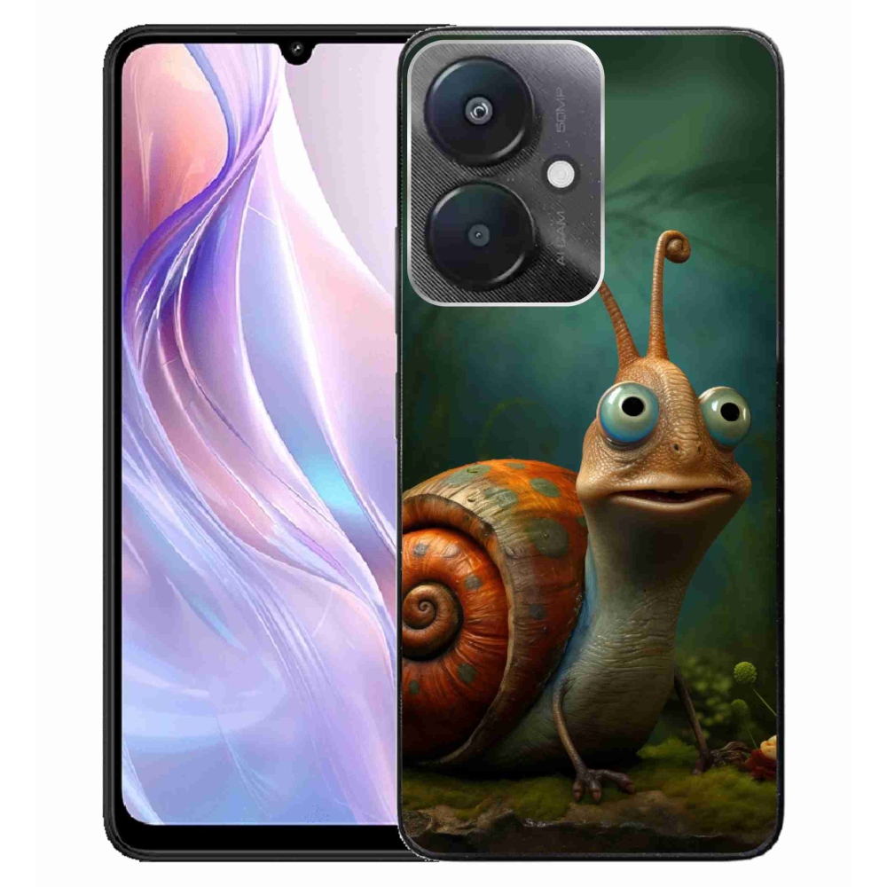 Gelový kryt mmCase na Xiaomi Redmi 13C 5G - šnek