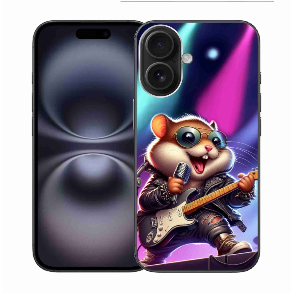 Gelový kryt mmCase na iPhone 16 - křeček rocker
