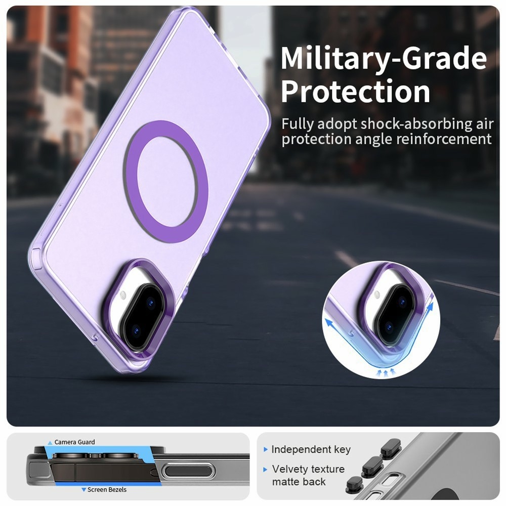 Candy gelový obal MagSafe pro Samsung Galaxy A07 4G - fialový