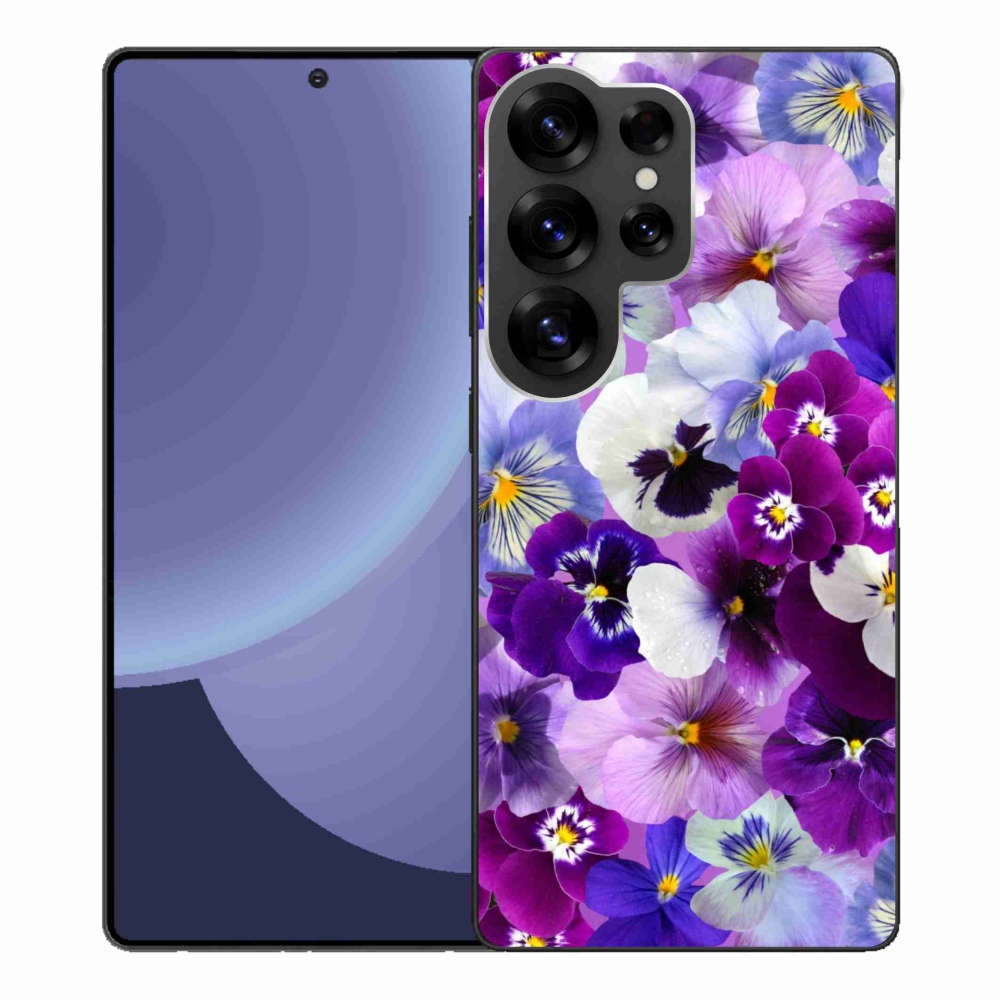 Gelový kryt mmCase na Samsung Galaxy S25 Ultra - květiny 9