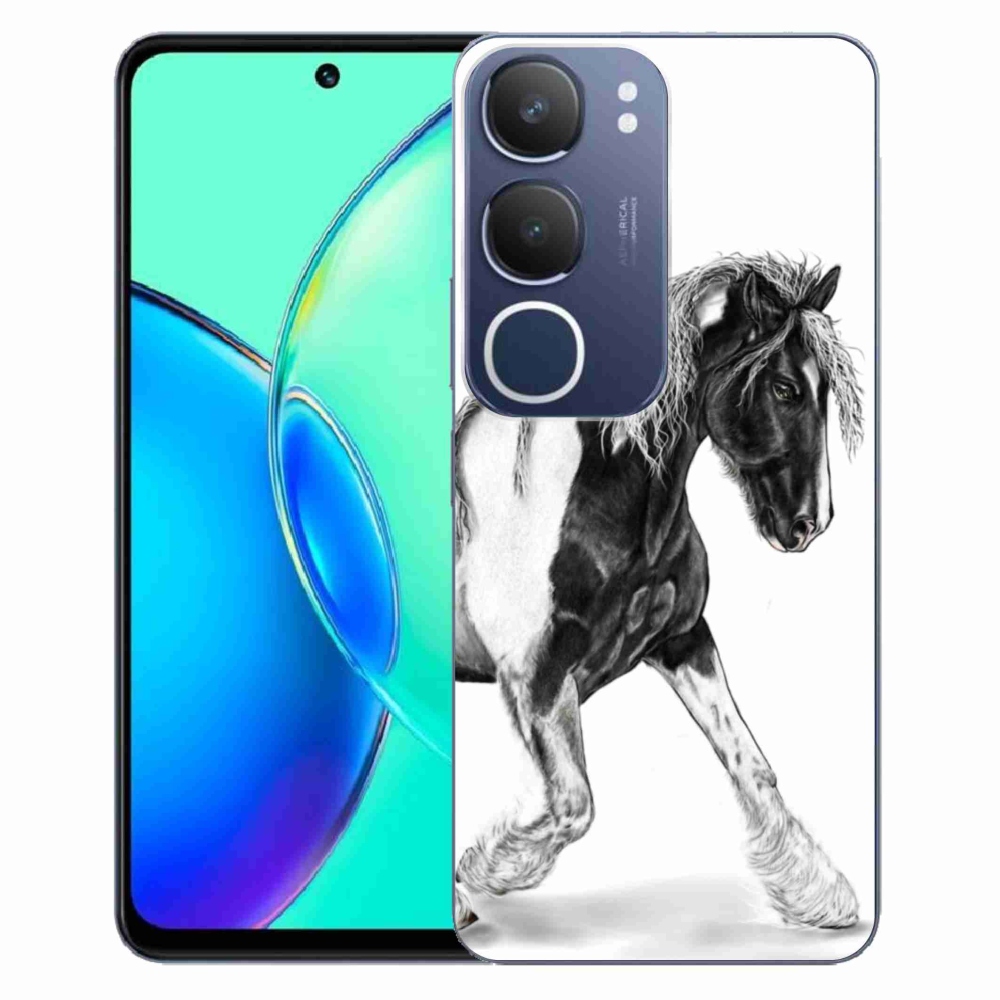 Gelový kryt mmCase na Vivo Y19s - kůň