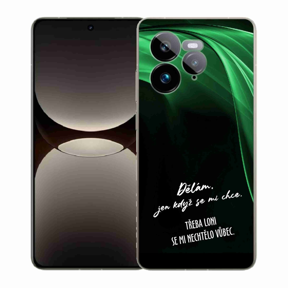 Gelový kryt mmCase na Realme GT 7 Pro 5G - vtipný text 12 černé pozadí