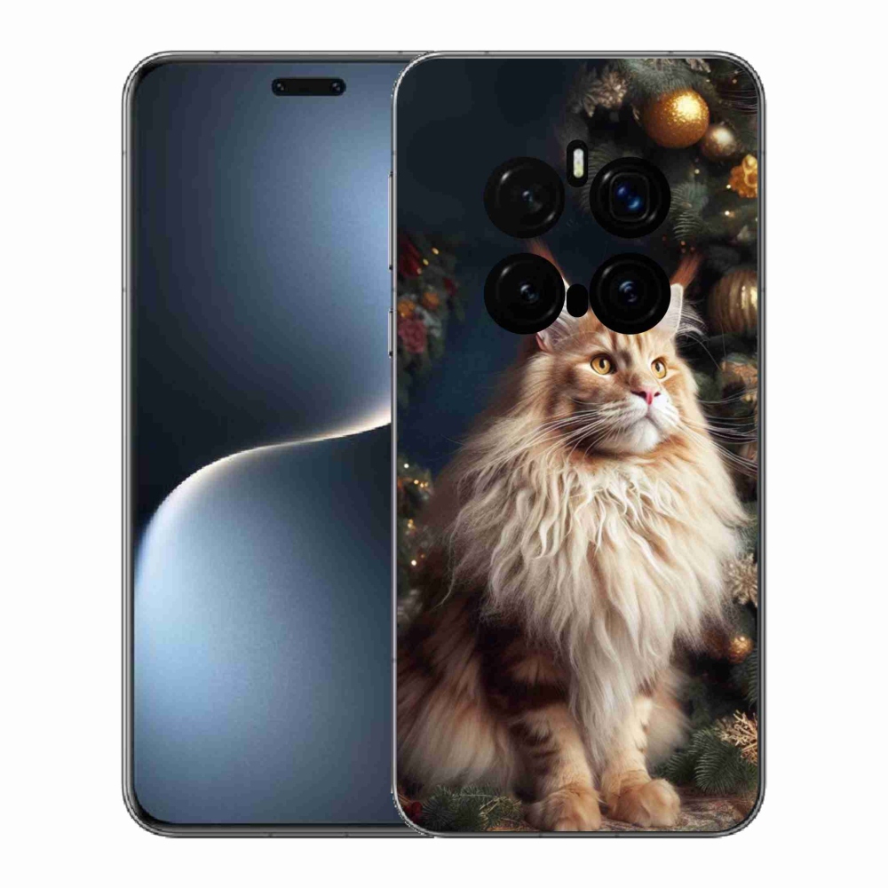Gelový kryt mmCase na Honor Magic 7 Pro 5G - kočka u stromku