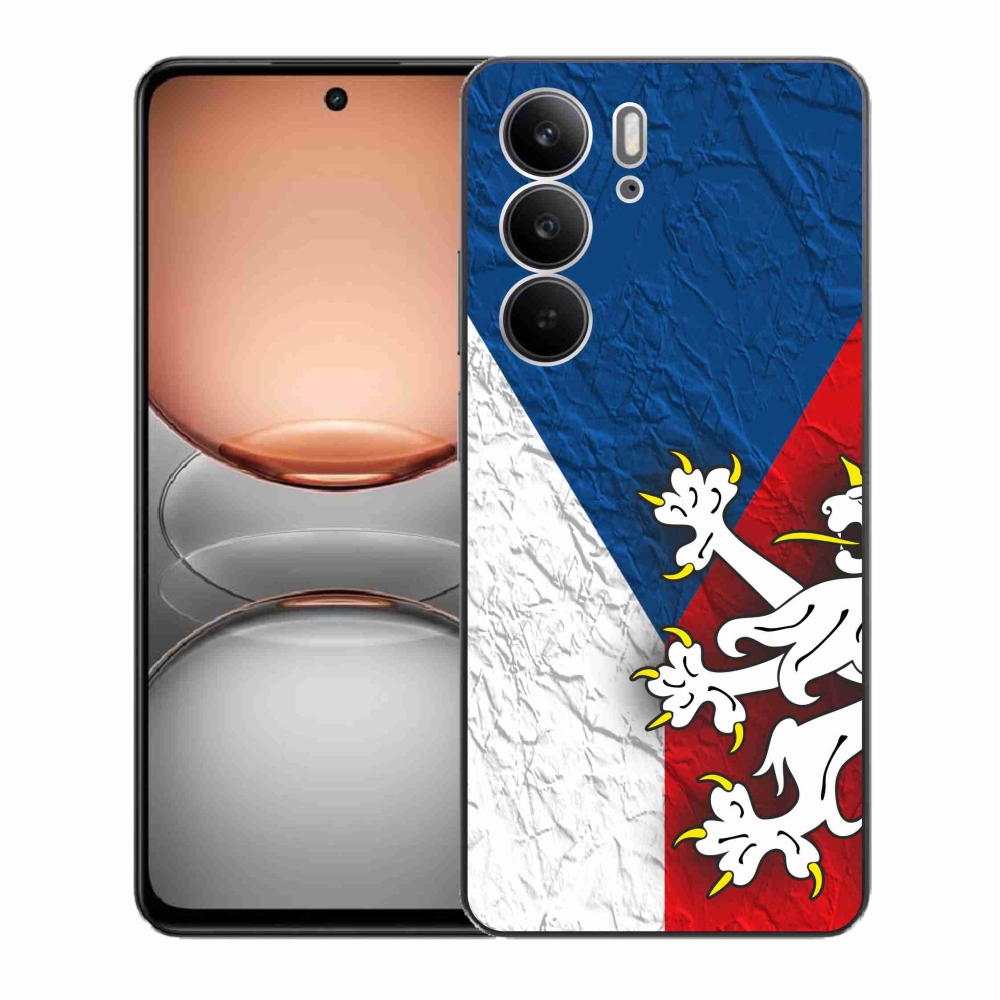 Gelový kryt mmCase na Realme C75 - česká vlajka 1
