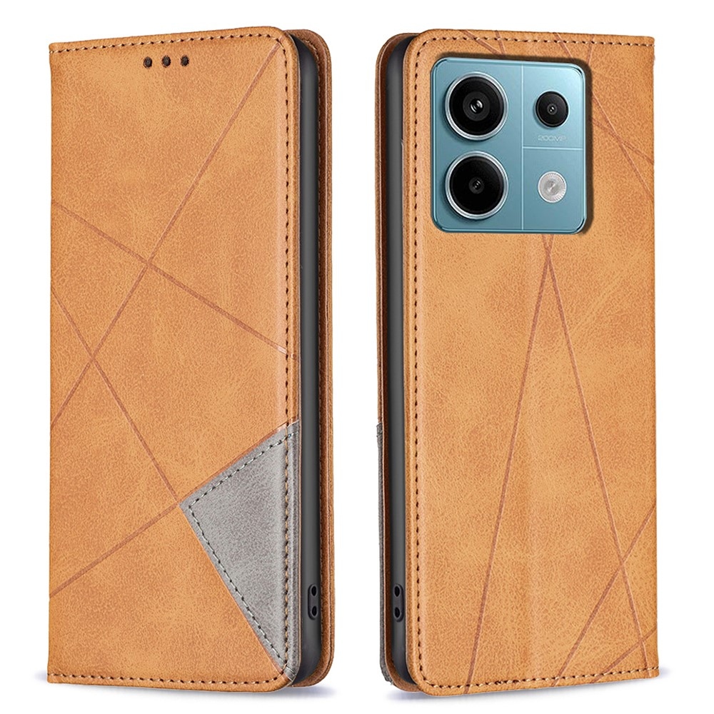 Triangle knížkové pouzdro na Xiaomi Redmi Note 13 Pro 4G/Poco M6 Pro - žluté