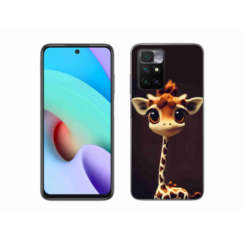 Gelový kryt mmCase na Xiaomi Redmi 10/Redmi 10 (2022) - malá žirafa