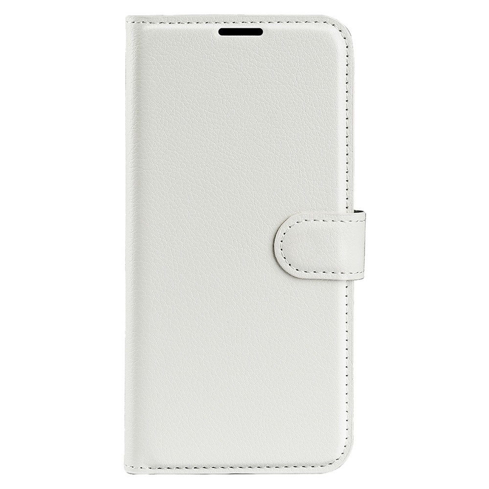 Litchi knížkové pouzdro na Xiaomi 14T Pro - bílé