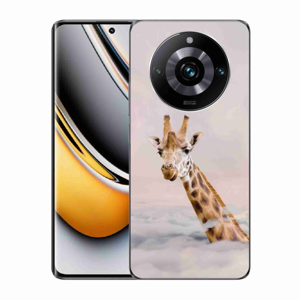 Gelový kryt mmCase na Realme 11 Pro/11 Pro+ - žirafa v oblacích