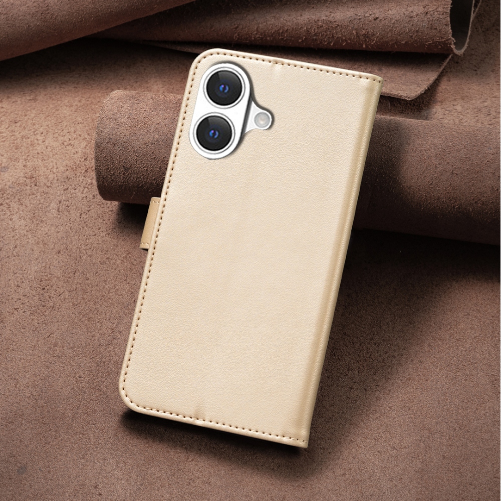 Clover knížkové pouzdro na iPhone 17 - zlaté