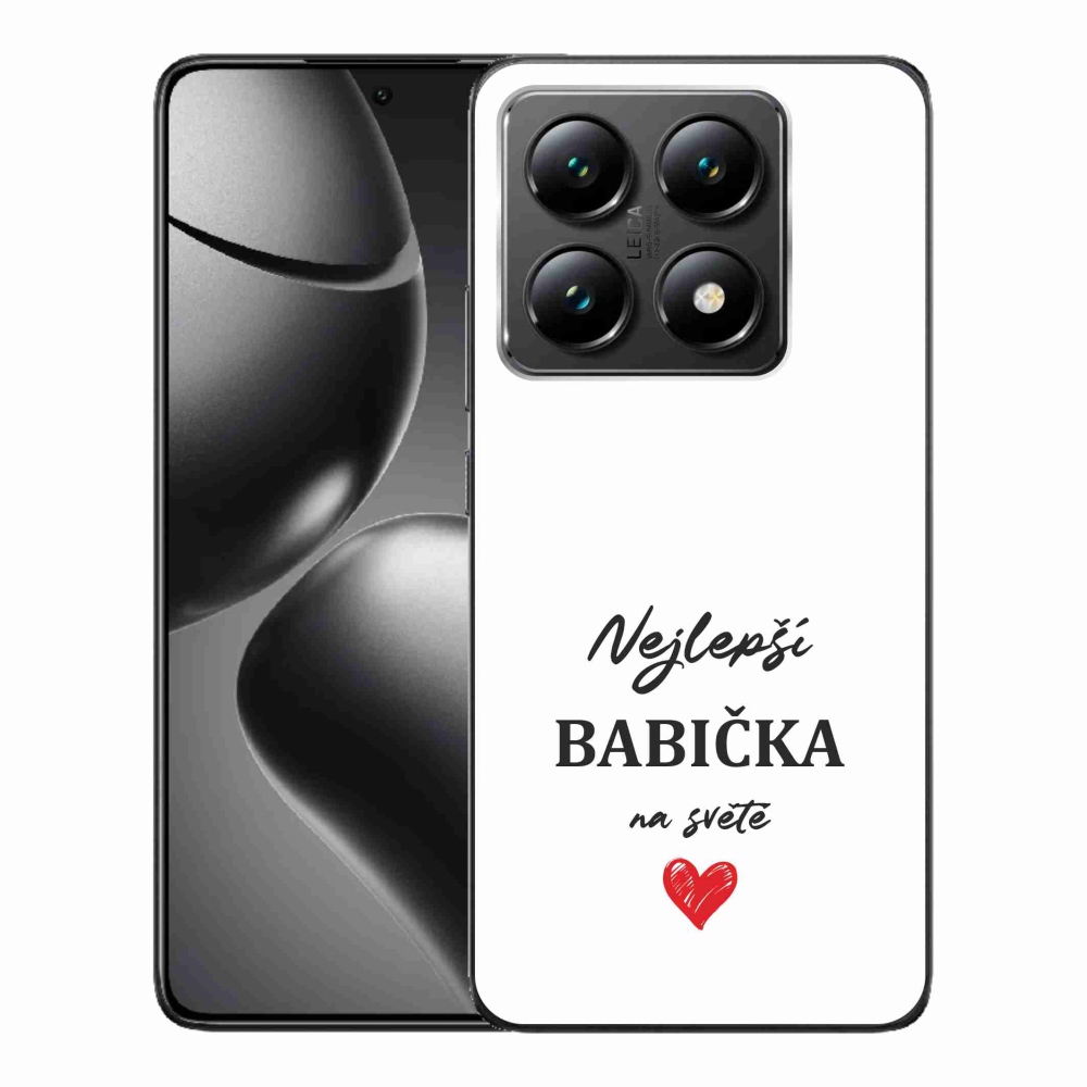Gelový kryt mmCase na Xiaomi 14T - nejlepší babička 1 bílé pozadí