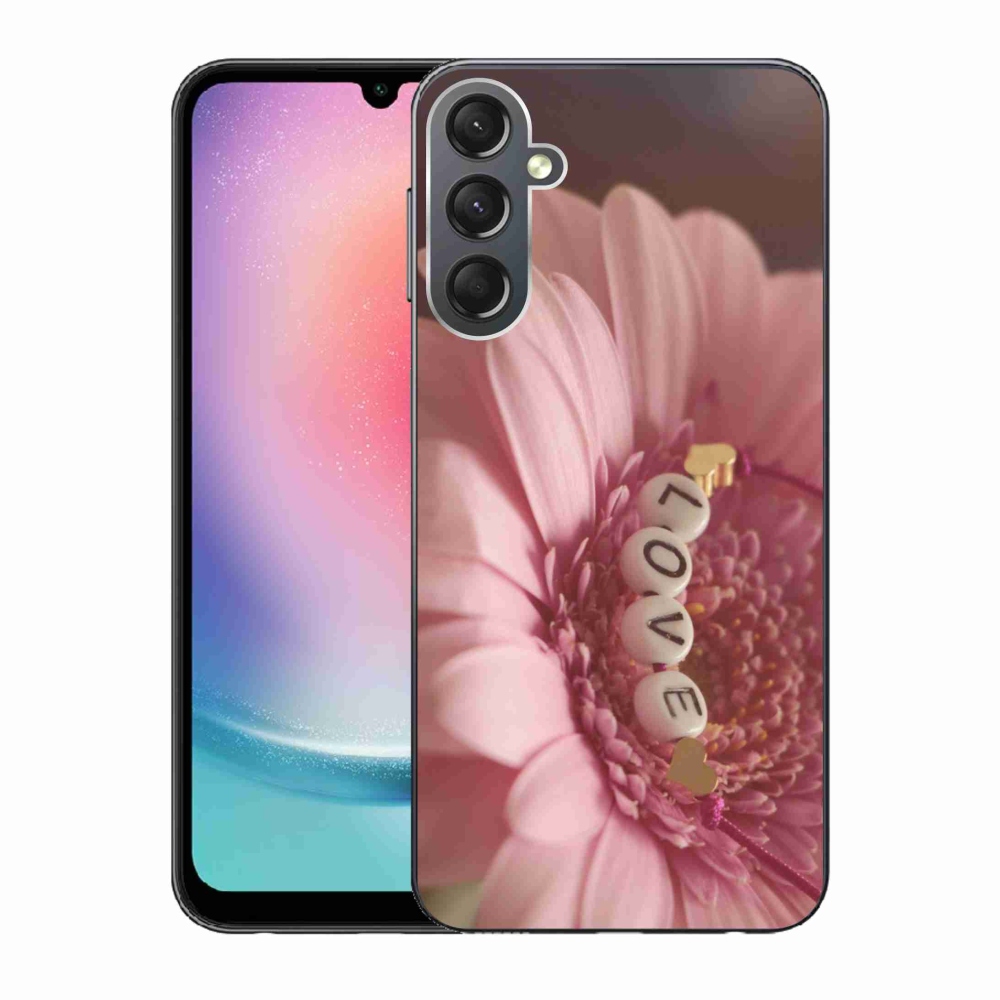 Gelový kryt mmCase na Samsung Galaxy A24 - přívěsek love