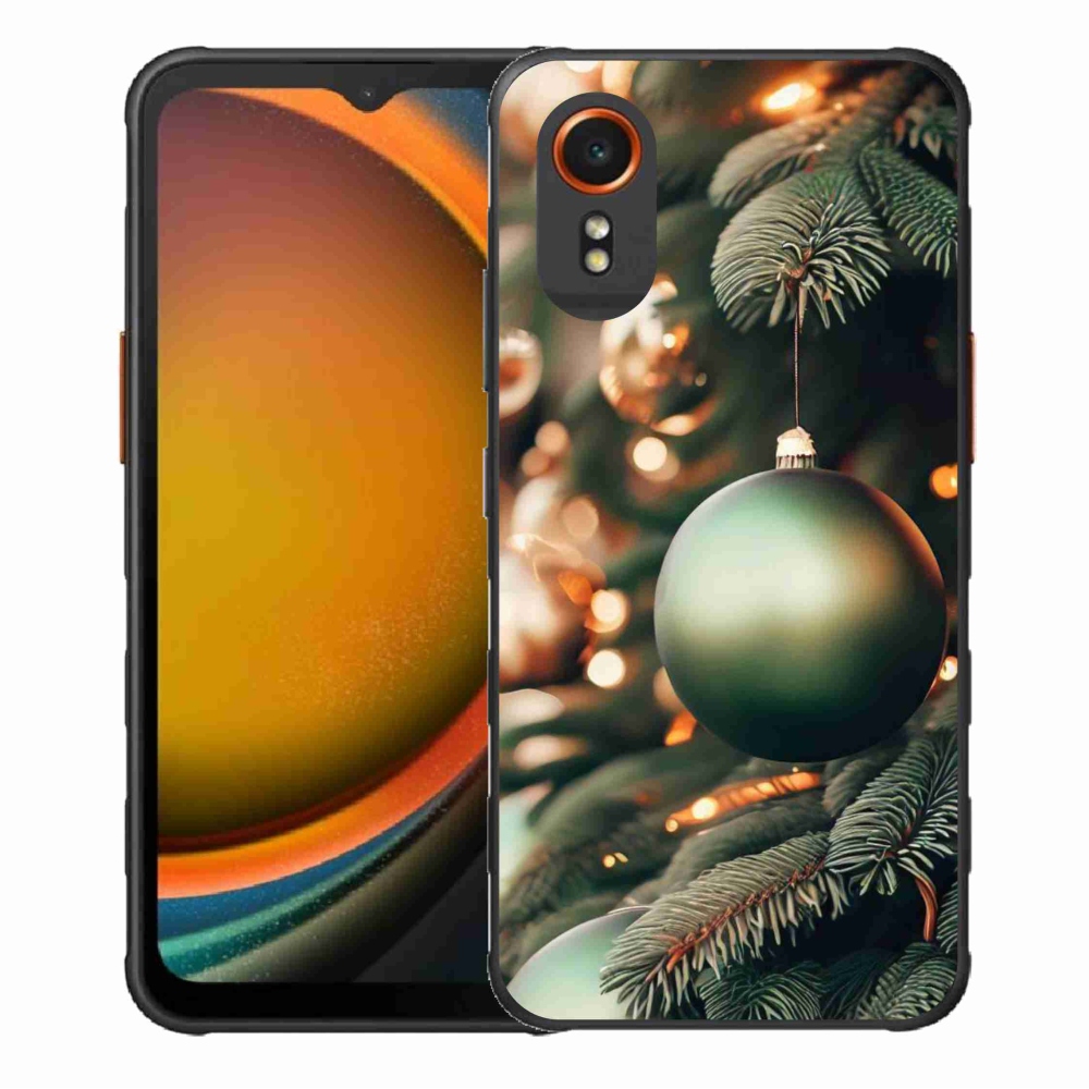 Gelový kryt mmCase na Samsung Galaxy Xcover 7 - vánoční ozdoby 1