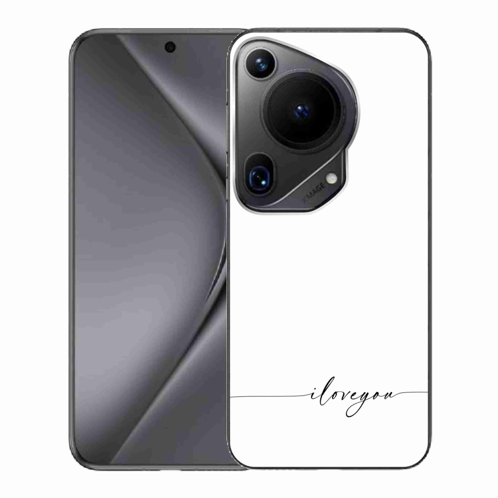 Gelový kryt mmCase na Huawei Pura 70 Ultra - I love you bílé pozadí
