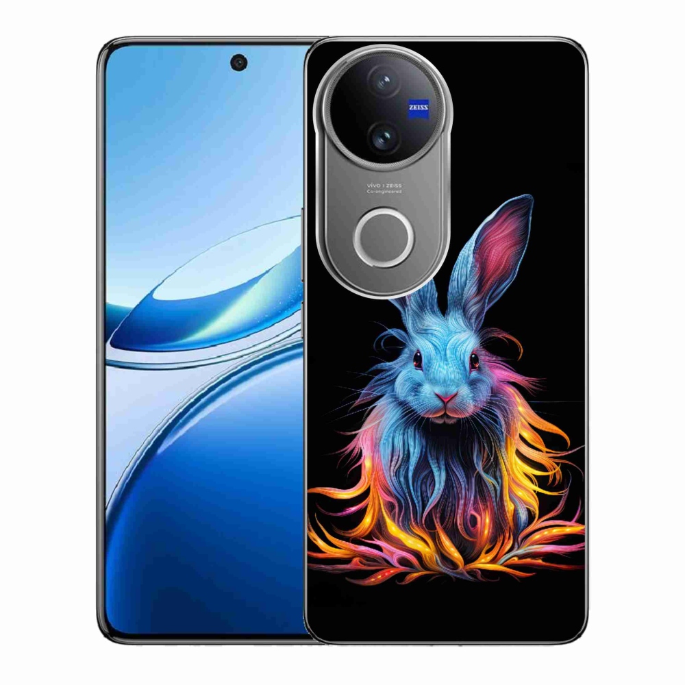 Gelový kryt mmCase na Vivo V50 5G - abstraktní zajíc