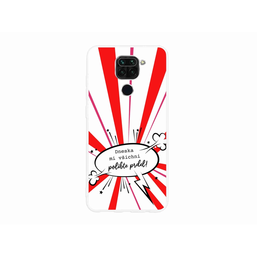 Gelový kryt mmCase na Xiaomi Redmi Note 9 - vtipný text 15 bílé pozadí