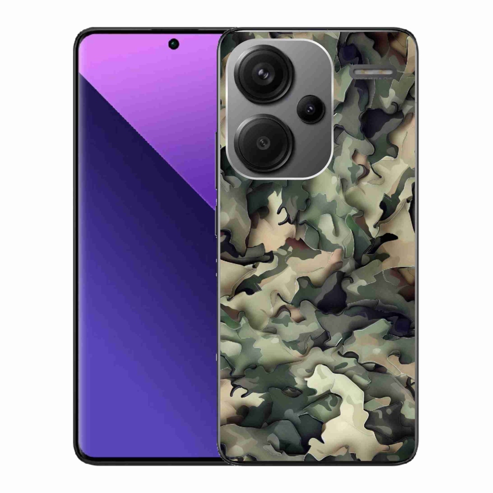 Gelový kryt mmCase na Xiaomi Redmi Note 13 Pro+ 5G - maskáčový vzor 9
