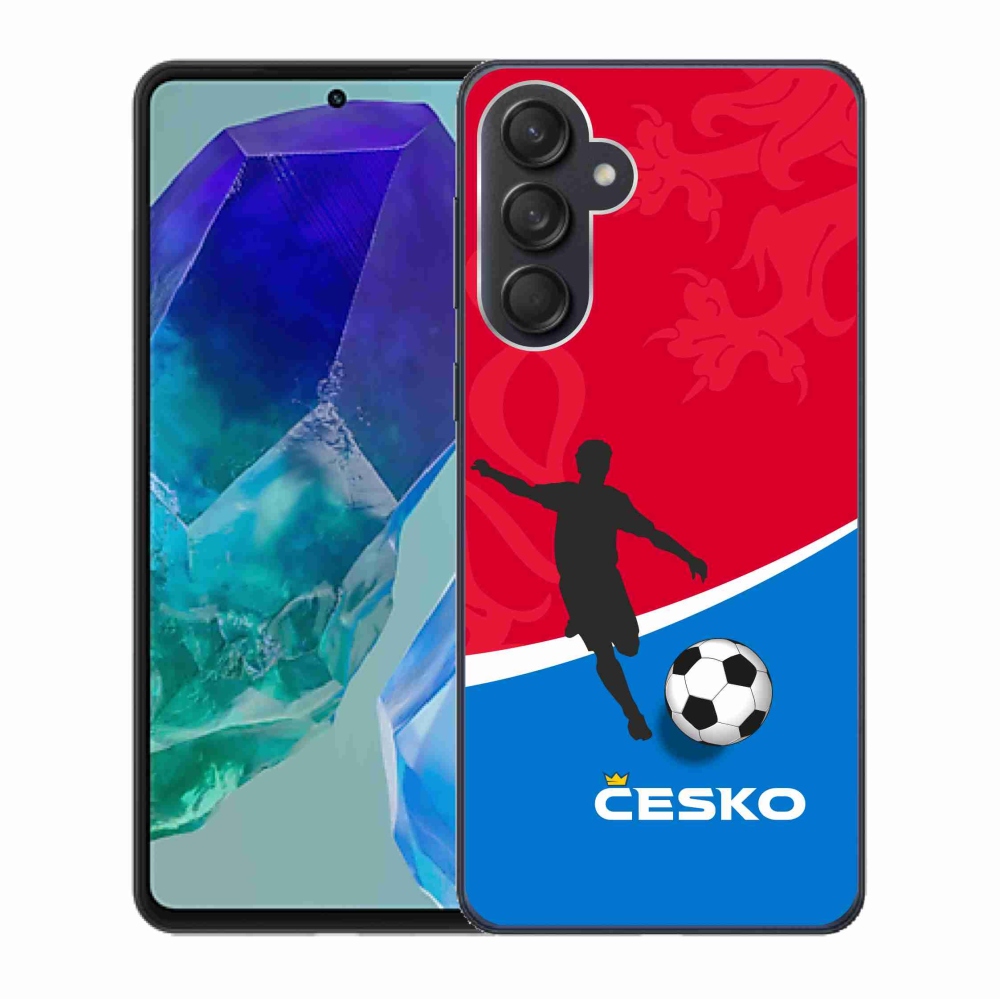 Gelový kryt mmCase na Samsung Galaxy M55 5G - fotbal Česko