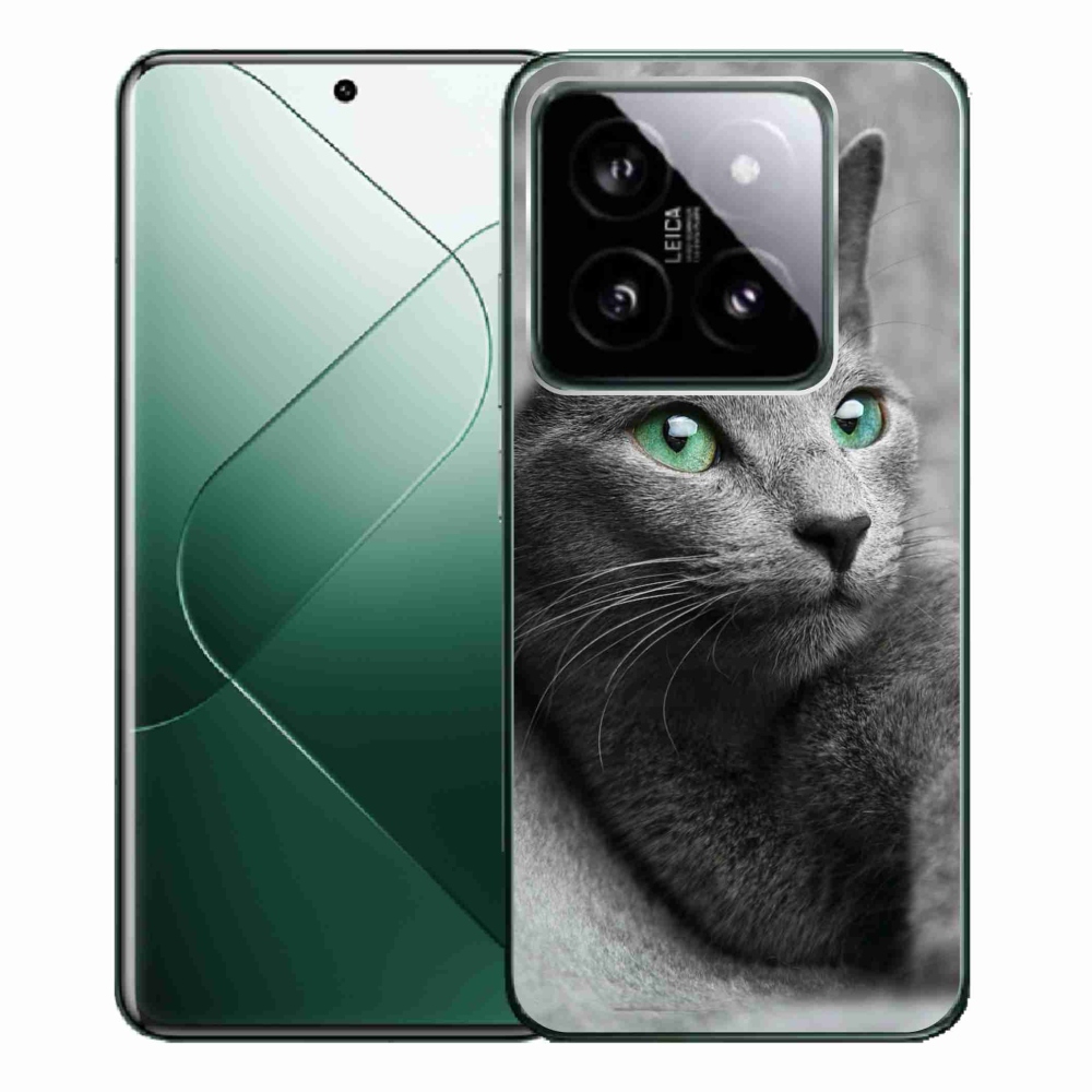 Gelový kryt mmCase na Xiaomi 14 Pro - kočka 2