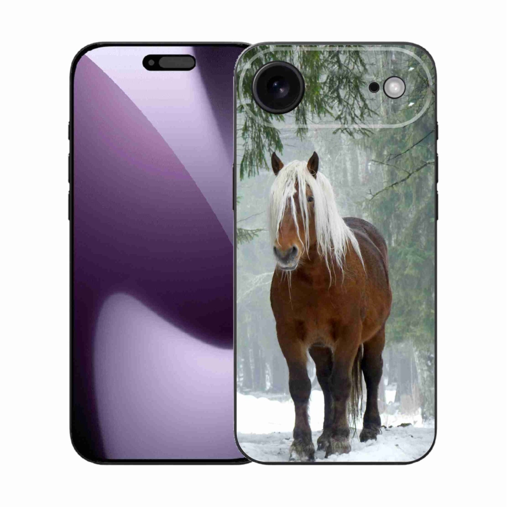 Gelový kryt mmCase na iPhone 17 Air - kůň v lese