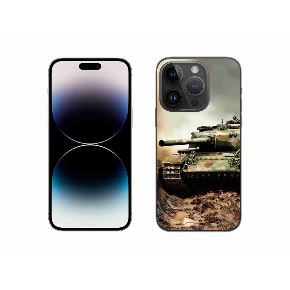 Gelový kryt mmCase na iPhone 14 Pro - tank