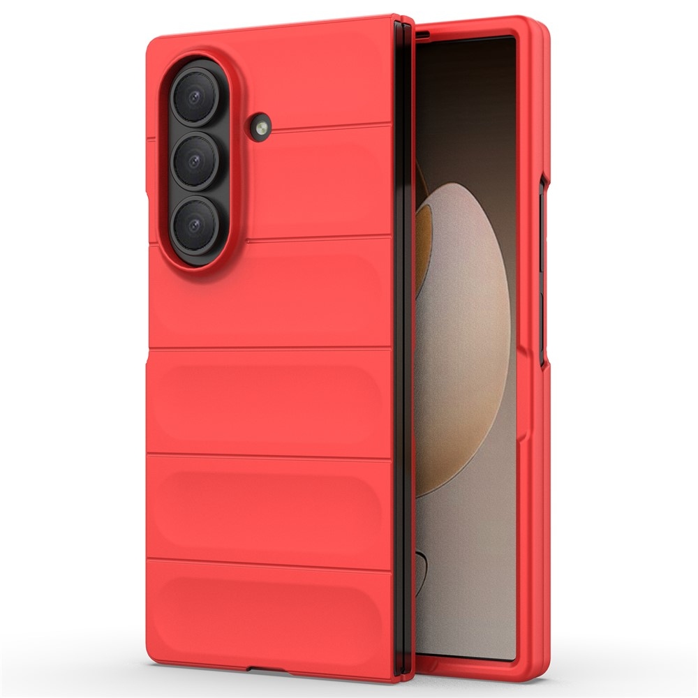 Rugg odolný gelový obal na Samsung Galaxy Z Fold7 5G - červený