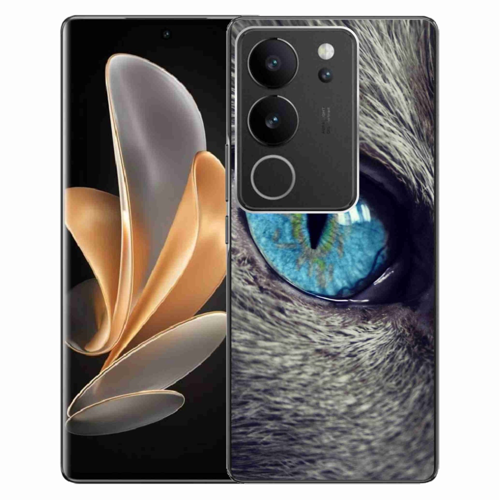 Gelový kryt mmCase na Vivo V29 5G - modré kočičí oko