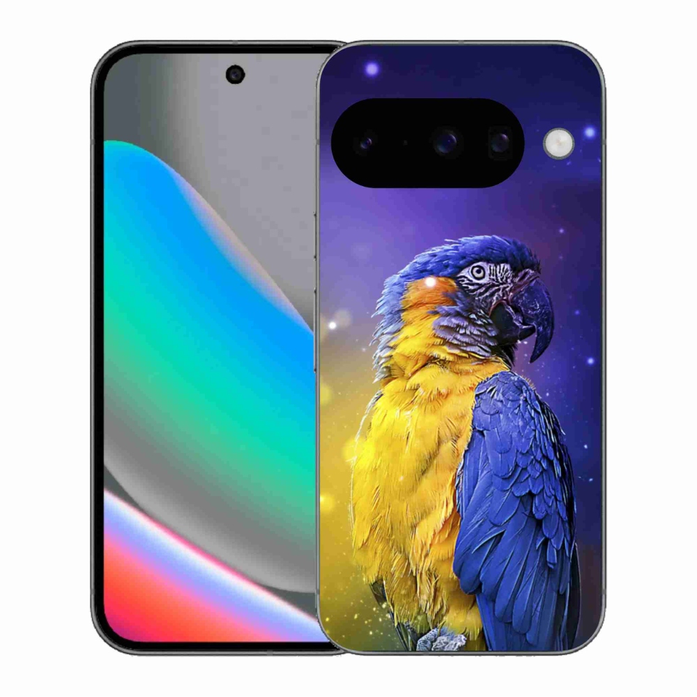 Gelový kryt mmCase na Google Pixel 10 - papoušek ara 1