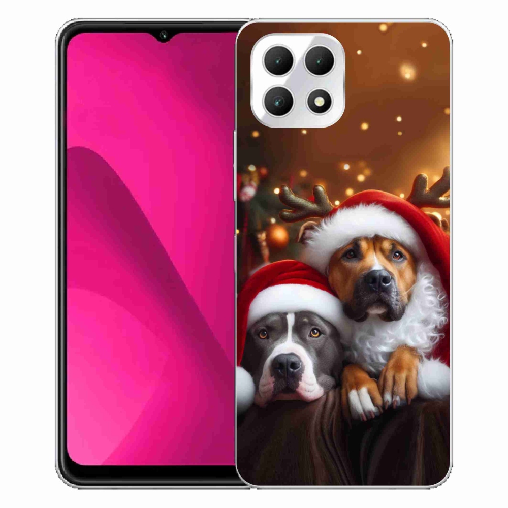 Gelový kryt mmCase na T-Mobile T Phone 2 - vánoční psi