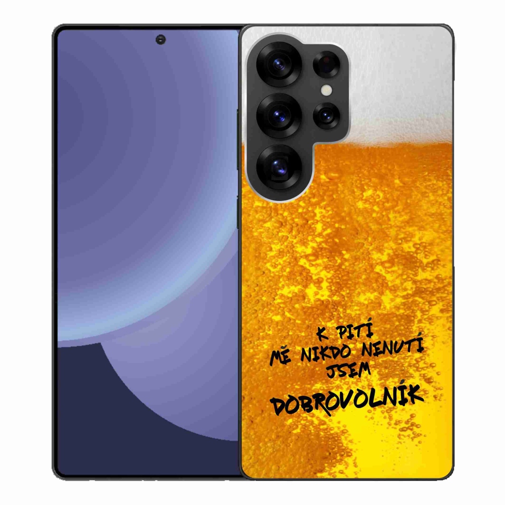 Gelový kryt mmCase na Samsung Galaxy S25 Ultra - pivní motiv 4