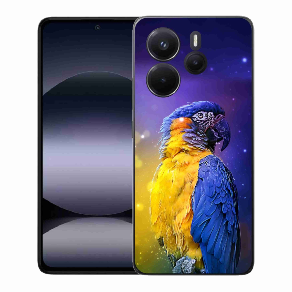 Gelový kryt mmCase na Xiaomi Redmi Note 14 - papoušek ara 1
