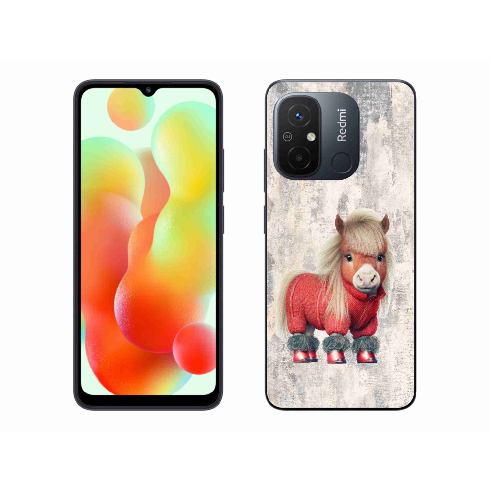 Gelový kryt mmCase na Xiaomi Redmi 12C - poník ve svetru