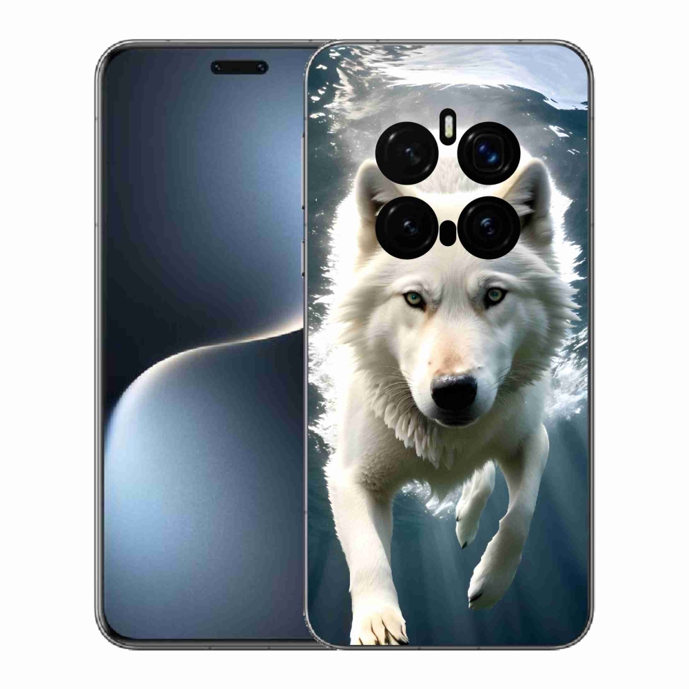 Gelový kryt mmCase na Honor Magic 7 Pro 5G - bílý vlk