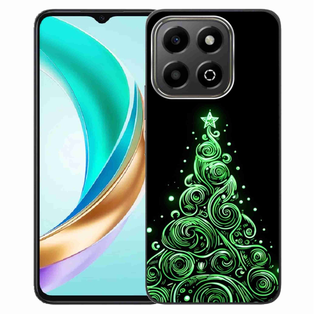 Gelový kryt mmCase na Honor X6b - neonový vánoční stromek 3